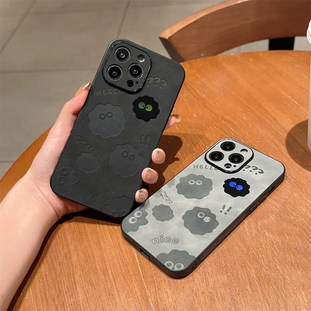 Cute Monster Shockproof Leather iPhone Case - Image 6