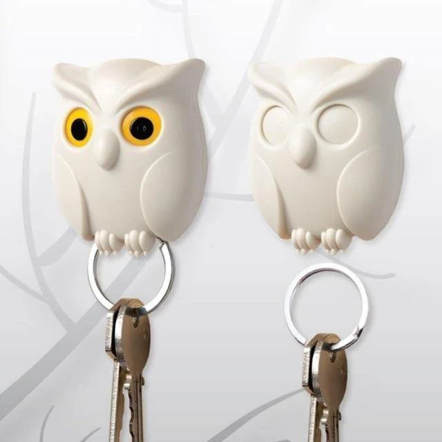 Cute Night Owl Magnetic Wall Key Holder - Image 7