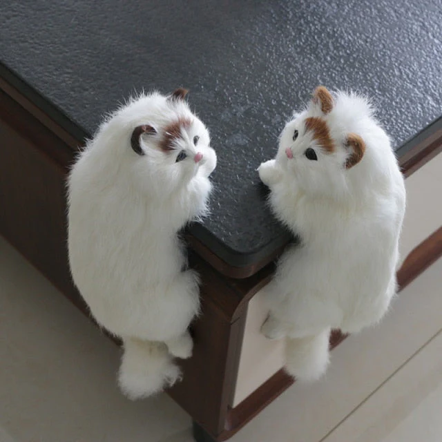 Cute Plush Cat Home Desk Figurine Decor - Image 6