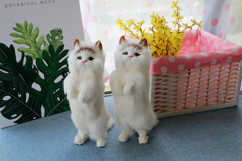 Cute Plush Cat Home Desk Figurine Decor - Image 8