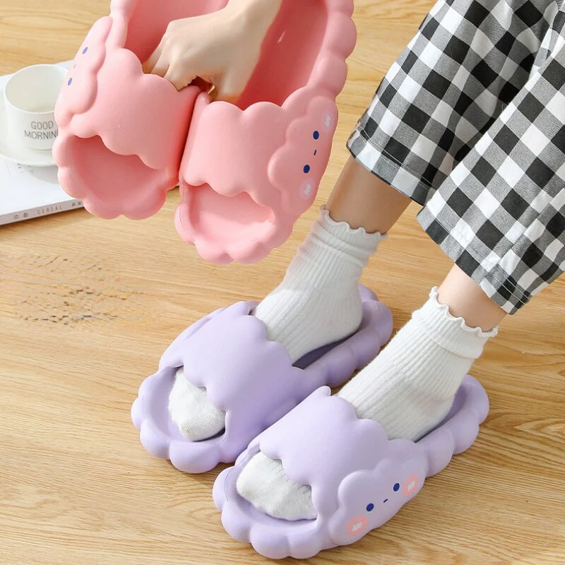 Cute Thick Foam Cloud Slippers - Image 7