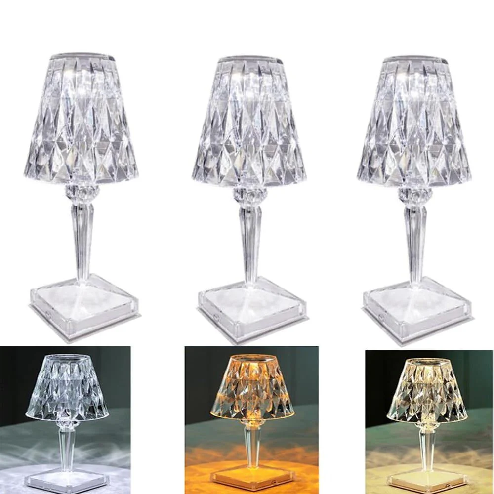 Diamond Acrylic Table Lamp - Image 6