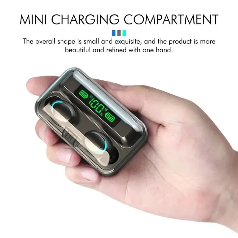 Digital Display Wireless Bluetooth Waterproof Earbuds - Image 6