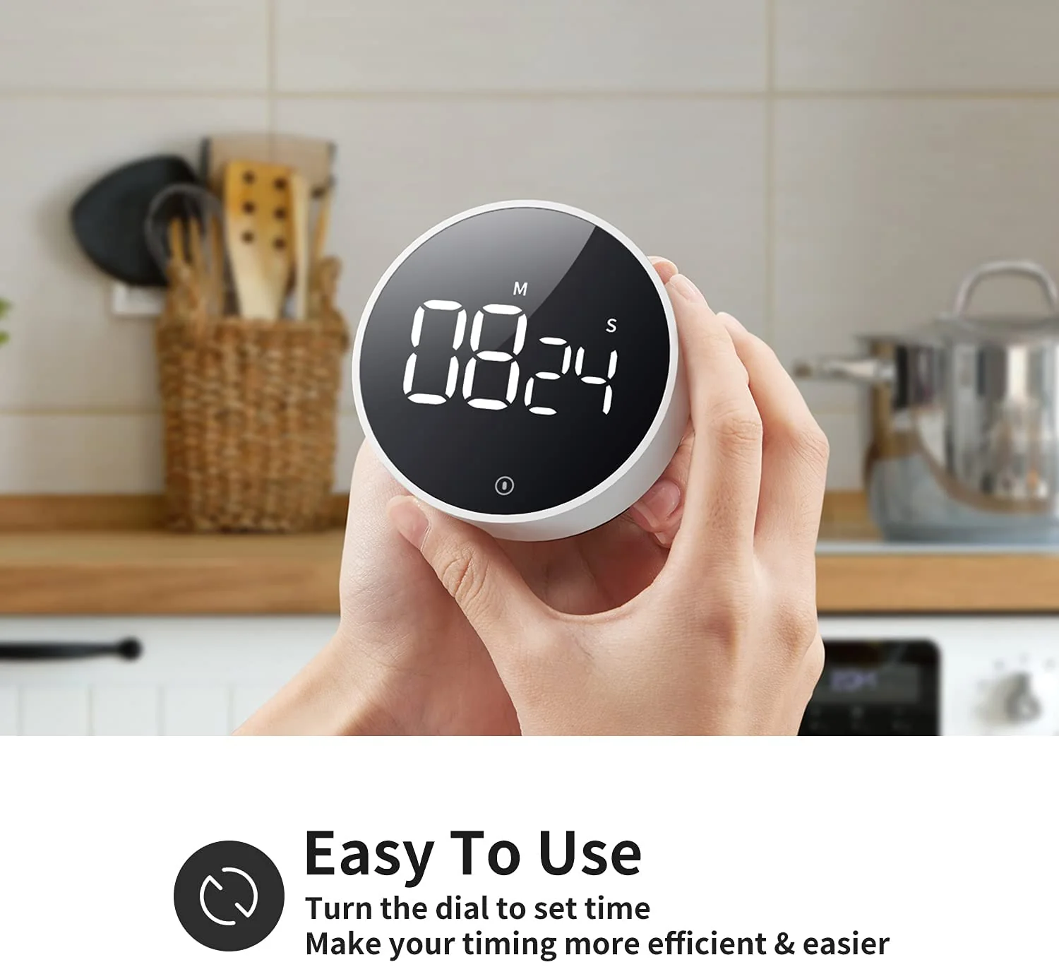 Digital LED Magnetic Kitchen Timer - Image 5