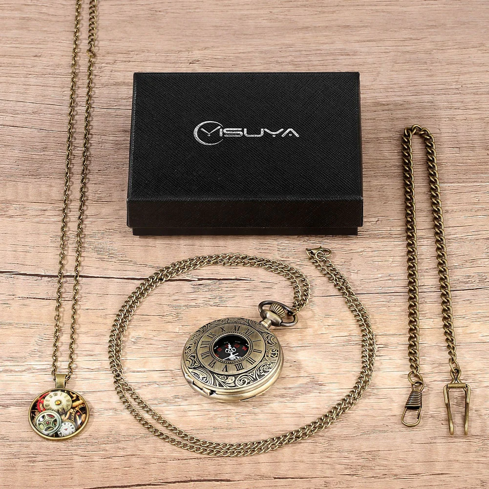Digital Stainless Steel Pocket Watch Gift Set - Image 31