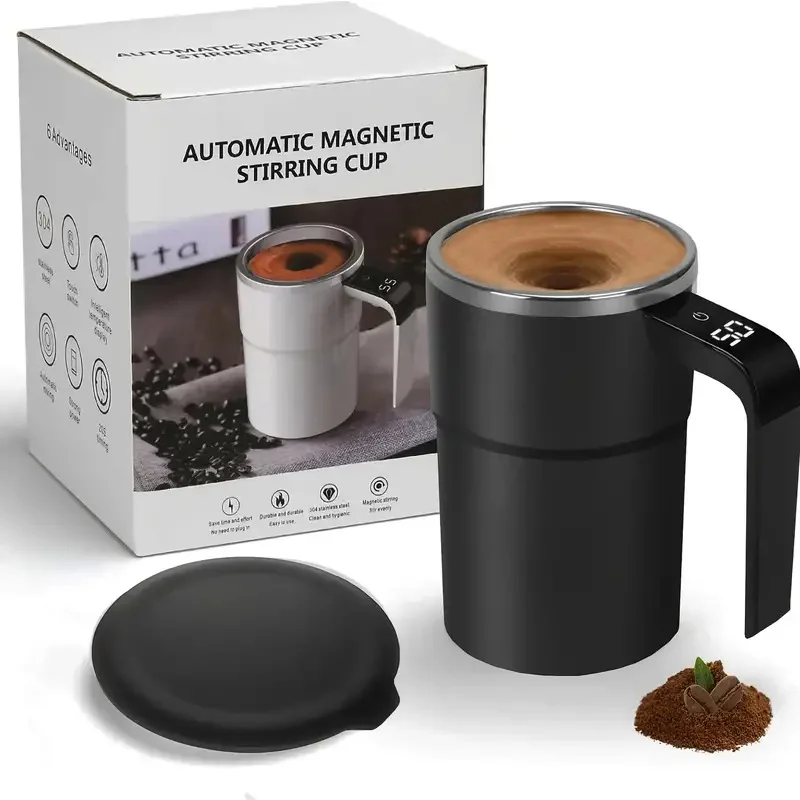 Digital Temperature Display Self Stirring Coffee Mug - Image 10