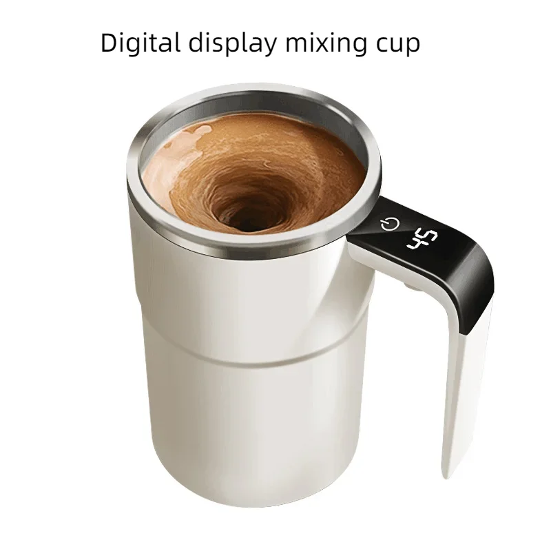 Digital Temperature Display Self Stirring Coffee Mug - Image 6