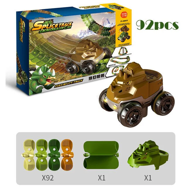 Dinosaur Traffic Jam Gravity Race Track Toy - Image 6