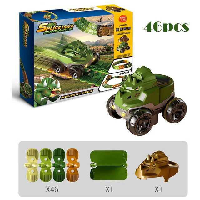 Dinosaur Traffic Jam Gravity Race Track Toy - Image 8