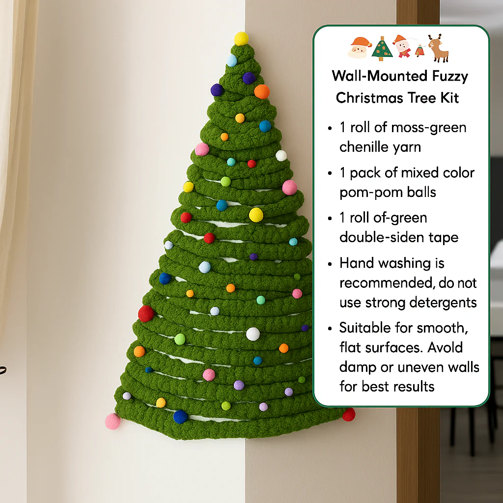 DIY Corner Hanging Felt Instant Christmas Tree - Image 4