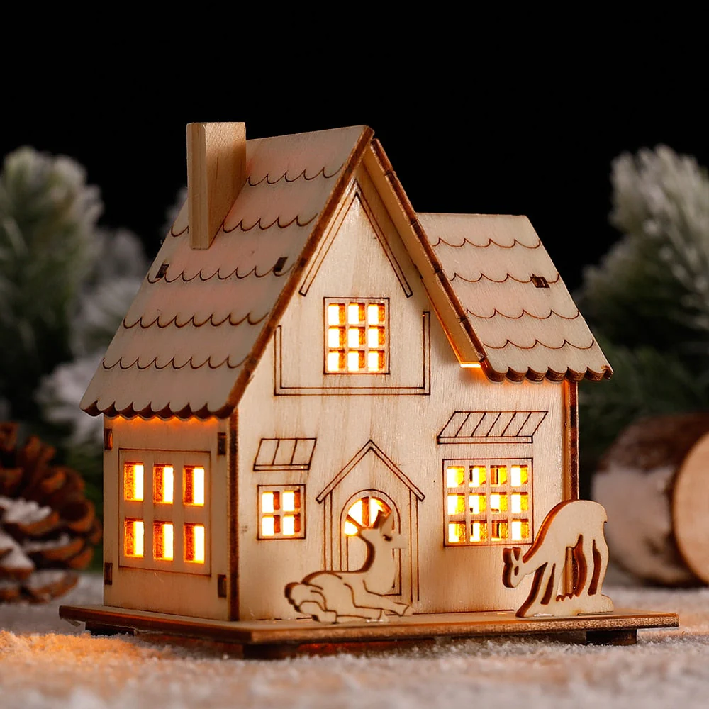 DIY Wooden Hanging House Decor Glowing Lamp - Image 9