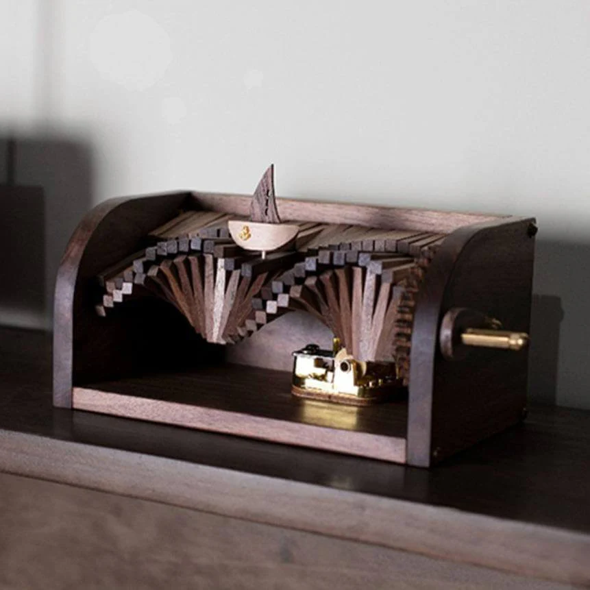 DIY Wooden Puzzle Model Music Box Kit - Image 4