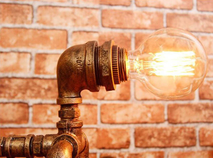 Dog Puppy Iron Pipe Table Lamp - Image 8