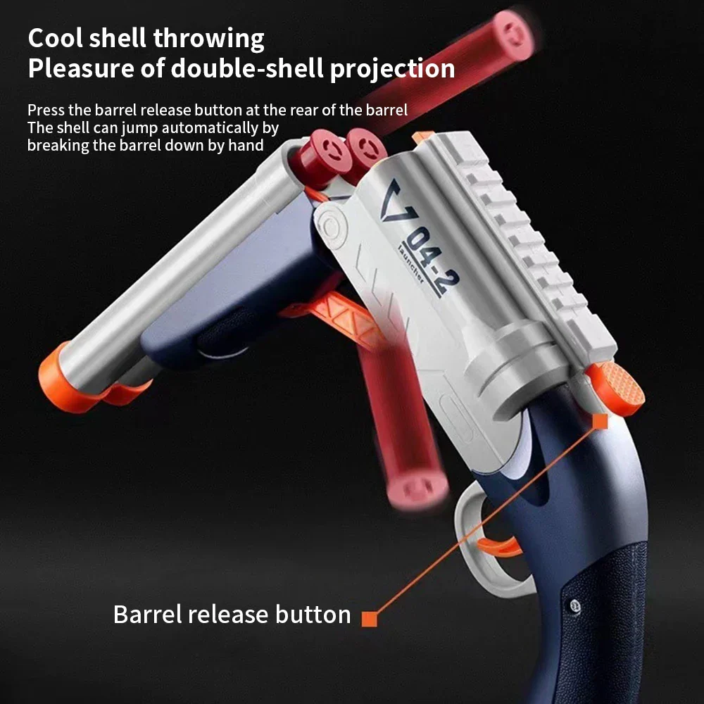 Double Barrel Soft Bullet Launcher Toy Gun - Image 3