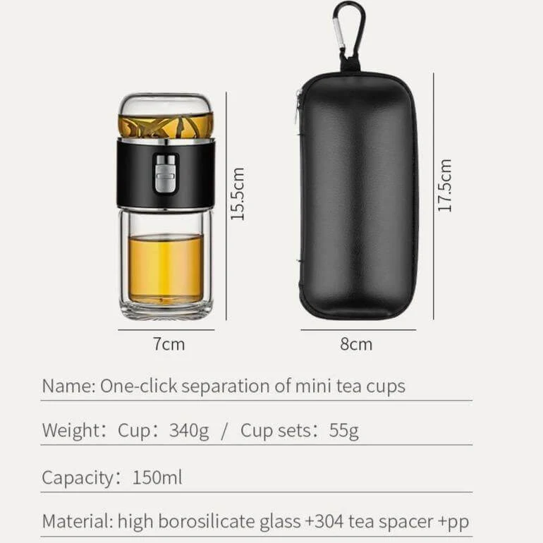 Double Glass Portable Eco-Friendly Tea Infuser - Image 9