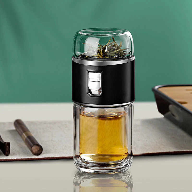 Double Glass Tea Infuser Thermos Bottle - Image 6