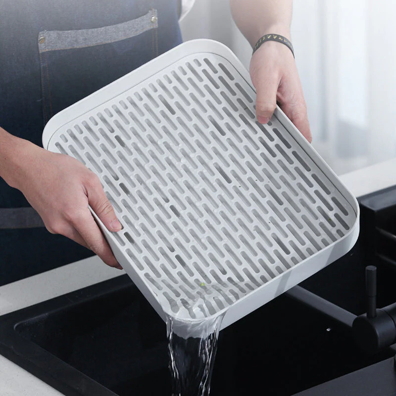 Double Layer Easy Clean Dish Drainer Tray - Image 2