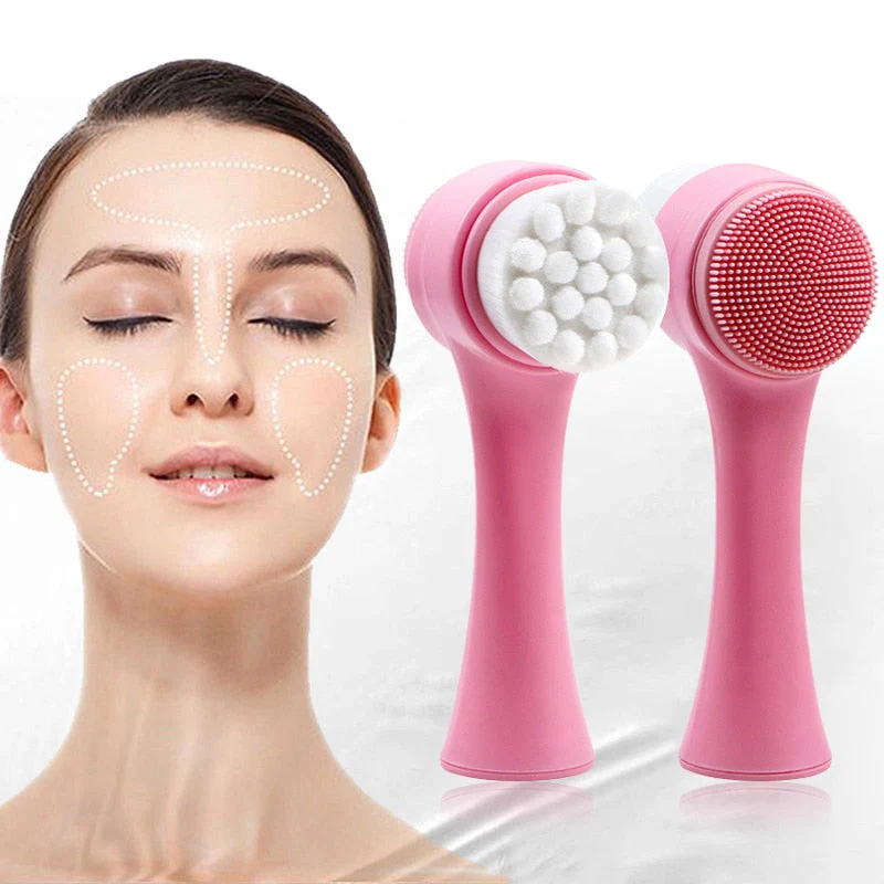 Double-Sided Face Cleaning Massager Brush - Image 2