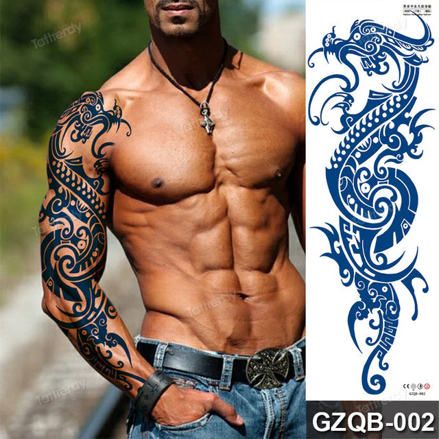Dragon Semi-Permanent Waterproof Temporary Tattoo - Image 9