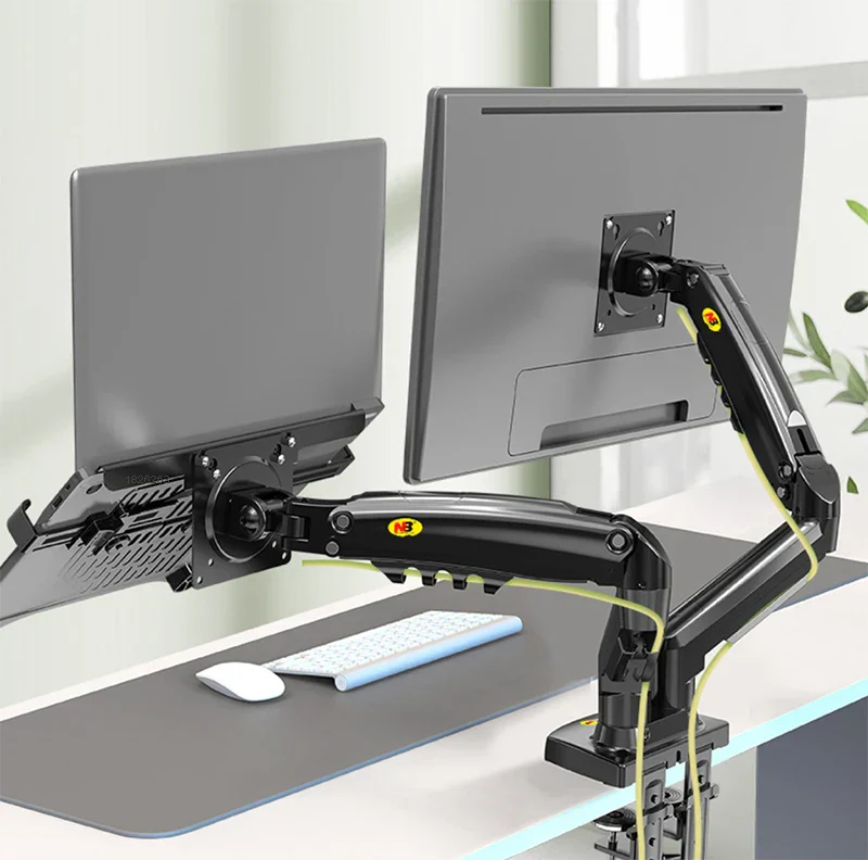 Dual Arm Adjustable Laptop Monitor Riser Mount - Image 6