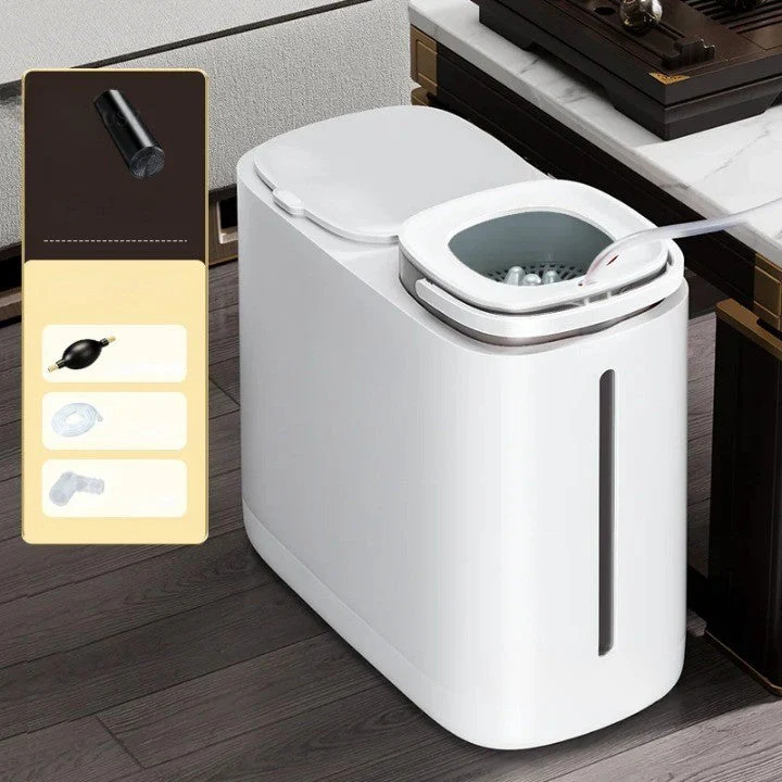 Dual Compartment Dry Wet Section Efficient Modern Home Trash Can - Image 5