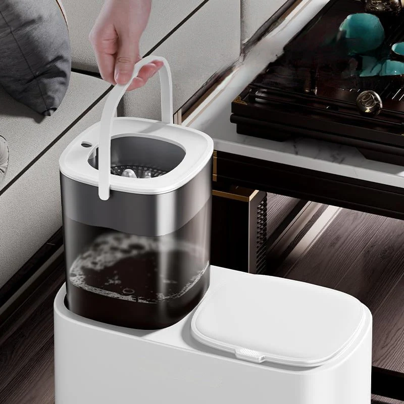 Dual Load Dry Wet Compartment Trash Can - Image 5