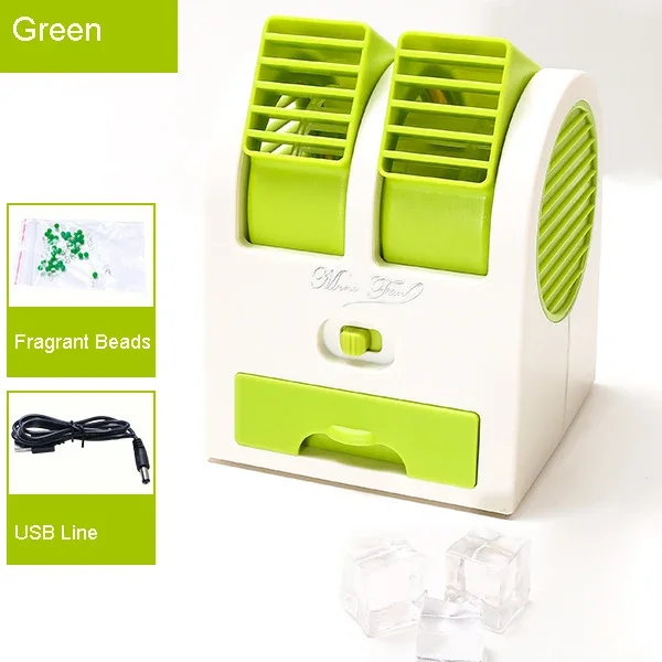 Dual-Outlet Turbo Cooling Desk Humidifier Fan - Image 7