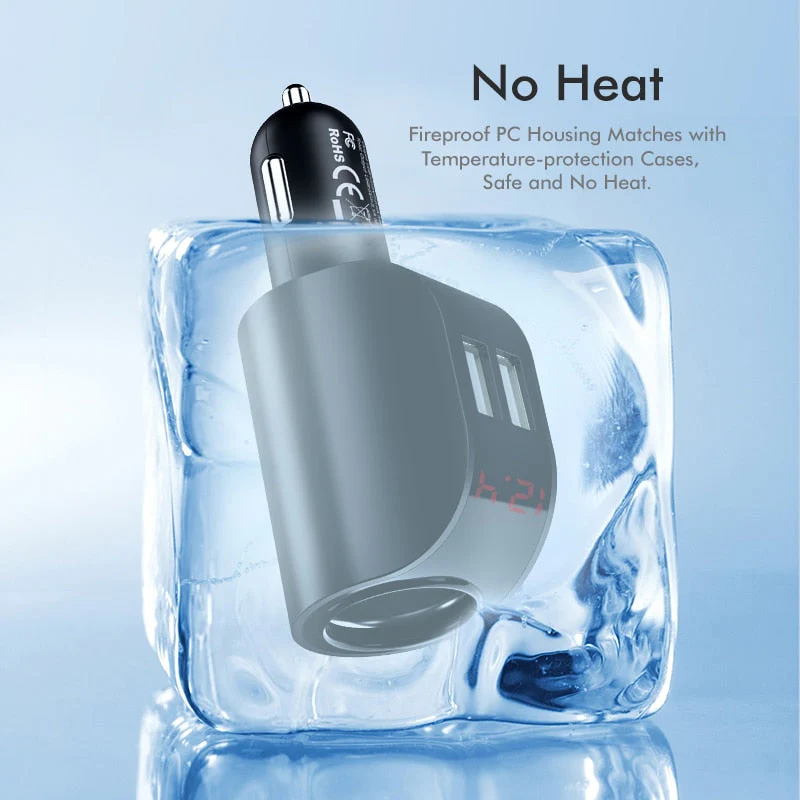 Dual USB Car Digital Charger - Image 3