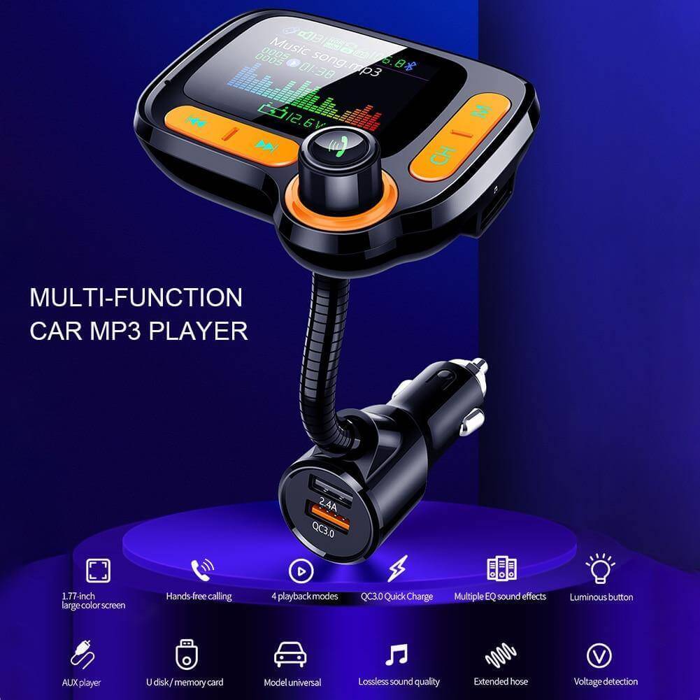 Dual USB Charging Bluetooth FM Transmitter for Car - Image 5