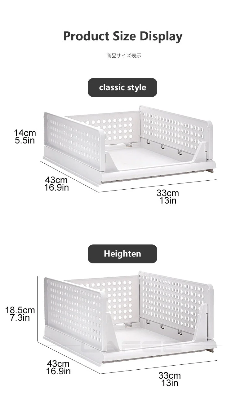 Durable Cabinet Stackable Foldable Drawer - Image 8
