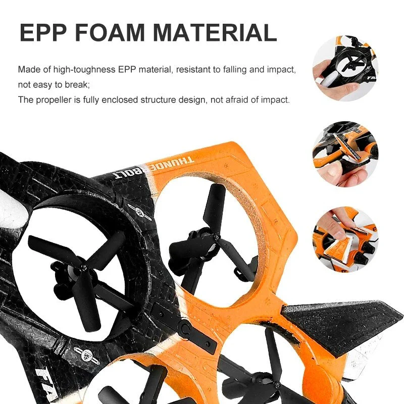 Durable Foam Remote Control Drone Toy Plane - Image 2