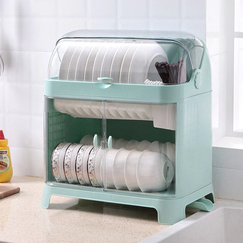 Dustproof Dish Organizer Drying Rack - Image 3
