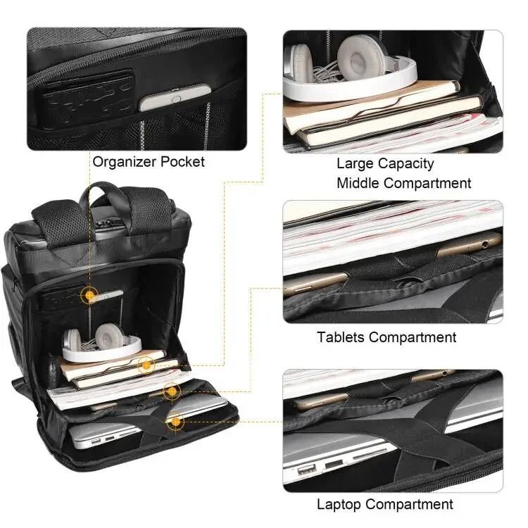 Dynamic Display LED Bluetooth Speaker Backpack - Image 4