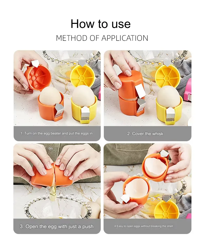 Easy Egg Shell Opener Kitchen Gadget Tool - Image 7