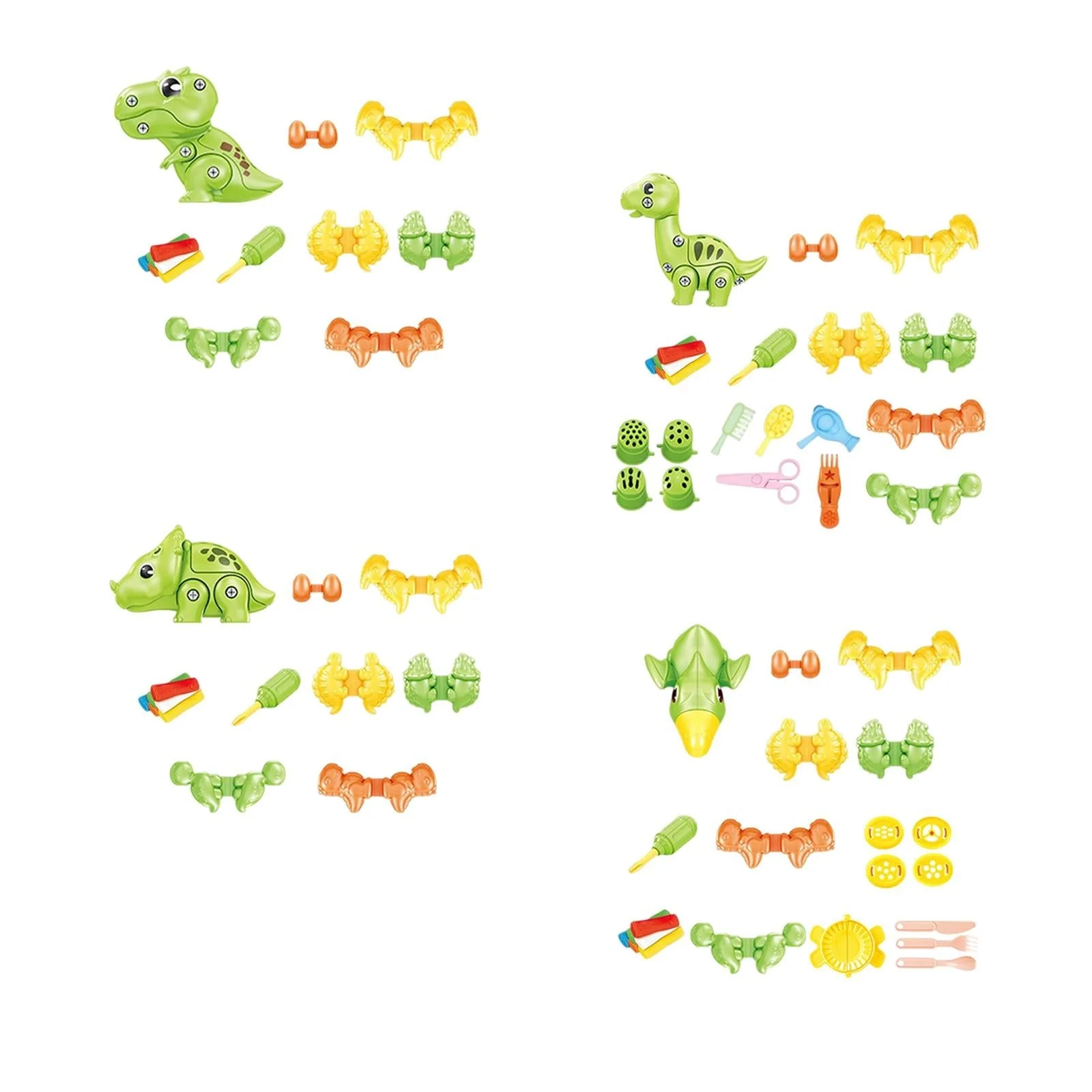 Educational Clay Modeling Dinosaur Toy Set - Image 3