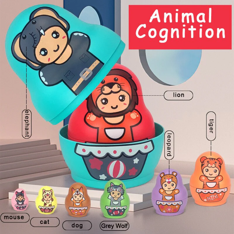 Educational Colorful Kids Matryoshka Dolls - Image 3