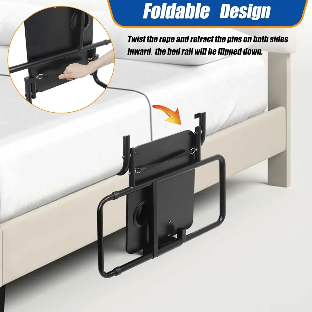 Elderly Bed Safety Rail Folding Table - Image 2