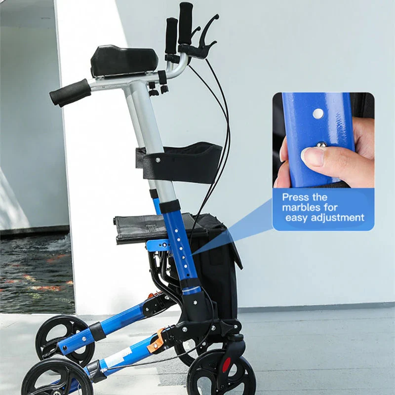 Elderly Rehabilitation Walking Assist Folding Walker - Image 6