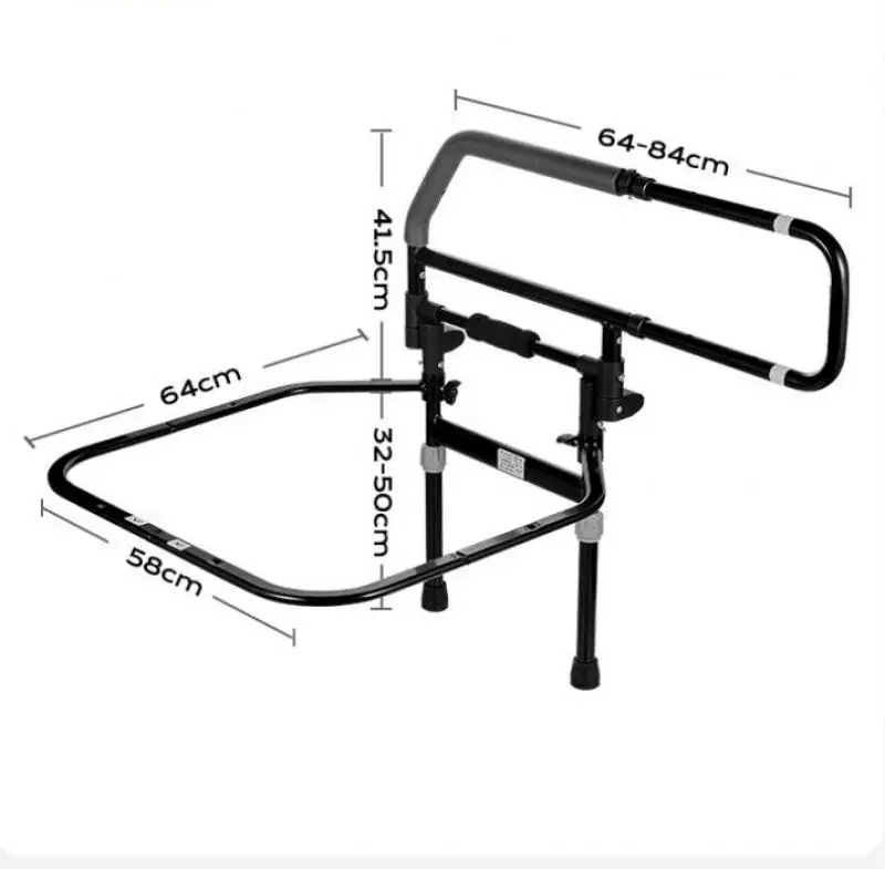 Elderly Stand-Up Adjustable Folding Bedside Support Rail - Image 7