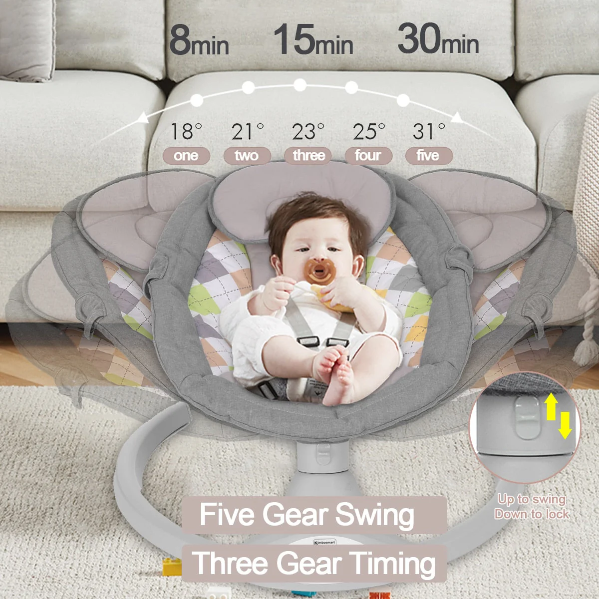Electric Baby Bouncer Rocking Chair Swing - Image 5