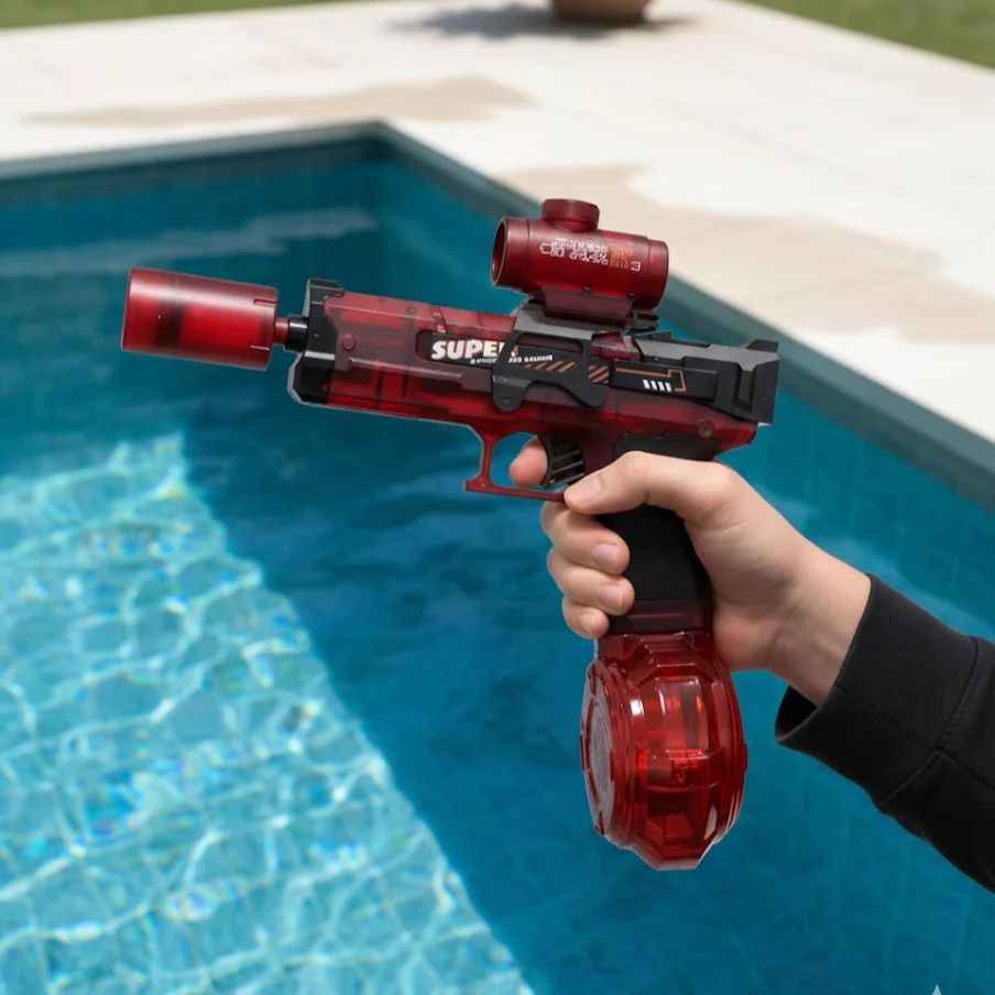 Electric Flame Effect Water Spray Blaster Toy Gun - Image 2