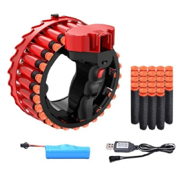 Electric Foam Bullet Firing Ring Gun Toy - Image 8