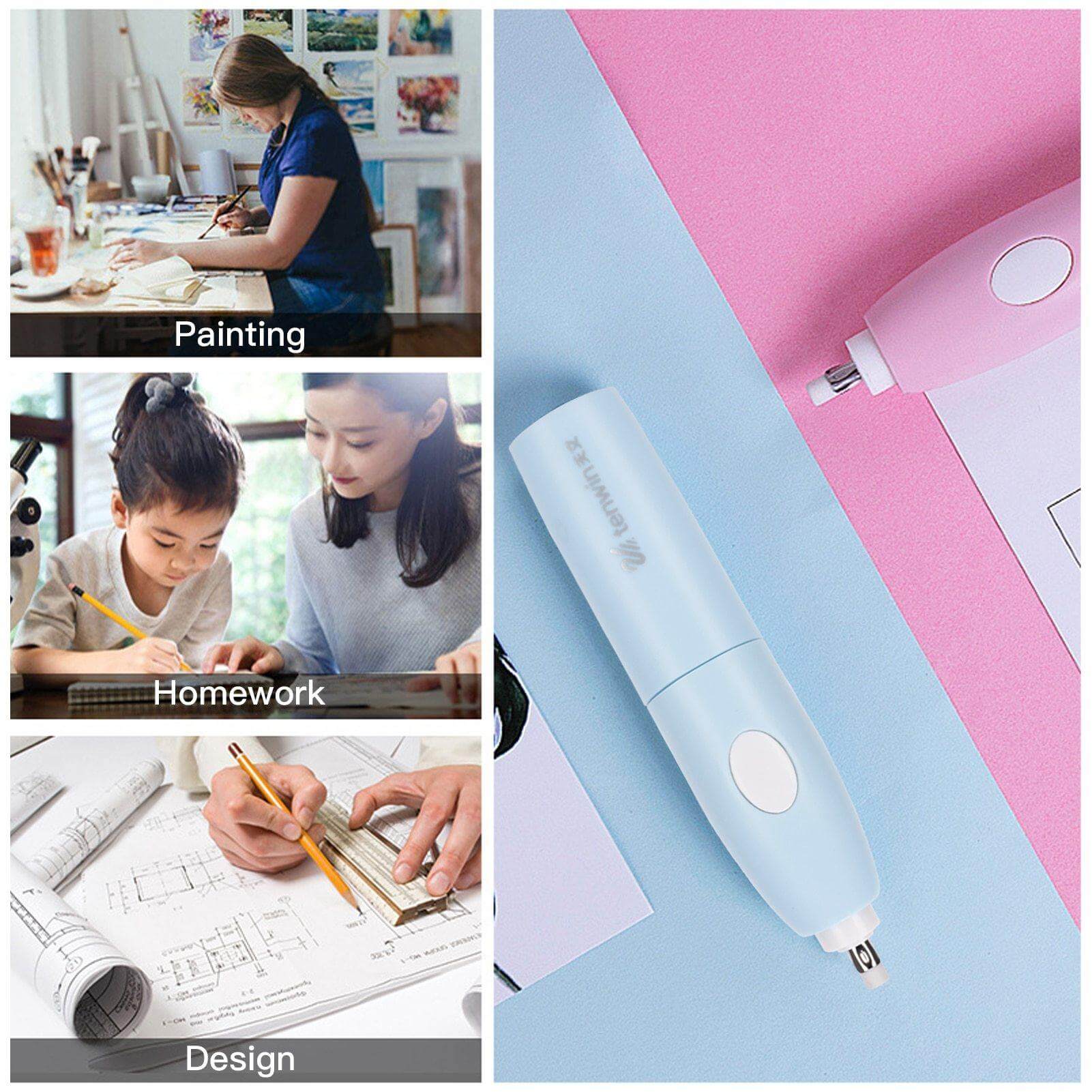 Electric Pencil Sharpener Vacuum Cleaner Stationery Set - Image 5