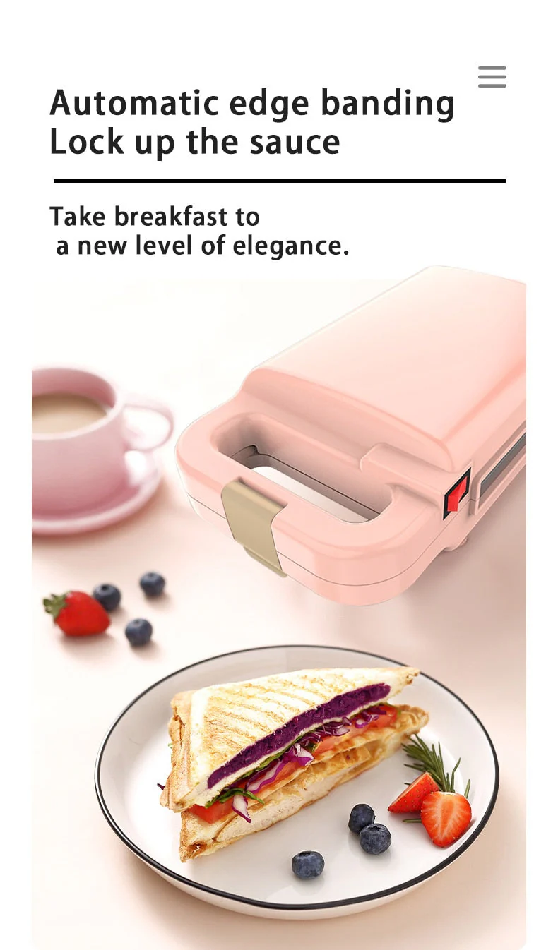 Electric Sandwich Toaster Waffle Maker - Image 3