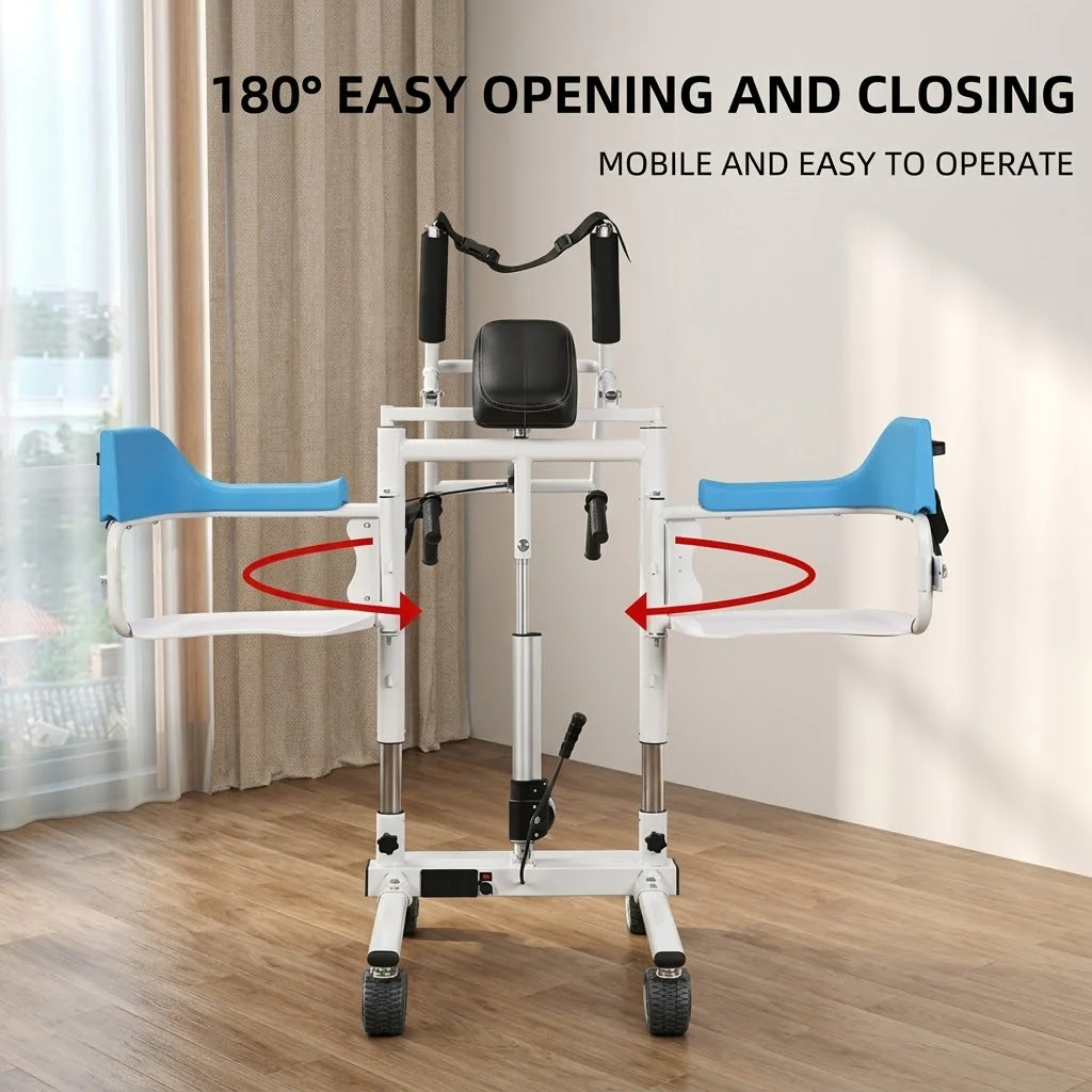 Electric Senior Lift Chair Elderly Care Mobility Patient Transfer Wheelchair - Image 2