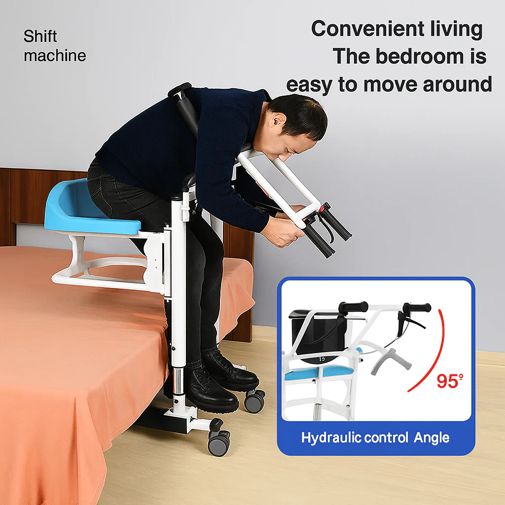 Electric Senior Lift Chair Elderly Care Mobility Patient Transfer Wheelchair - Image 4