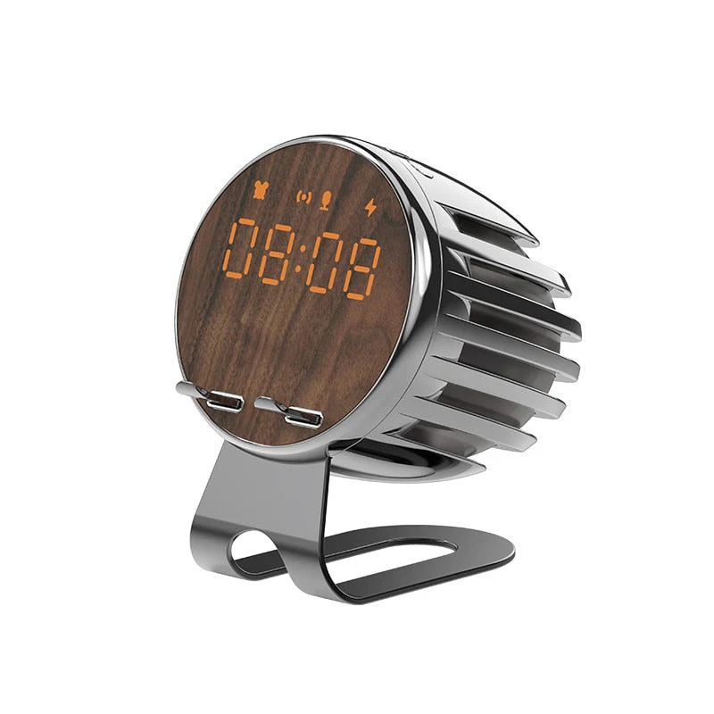 Elegance Symphony Wooden Bluetooth Speaker Clock - Image 4