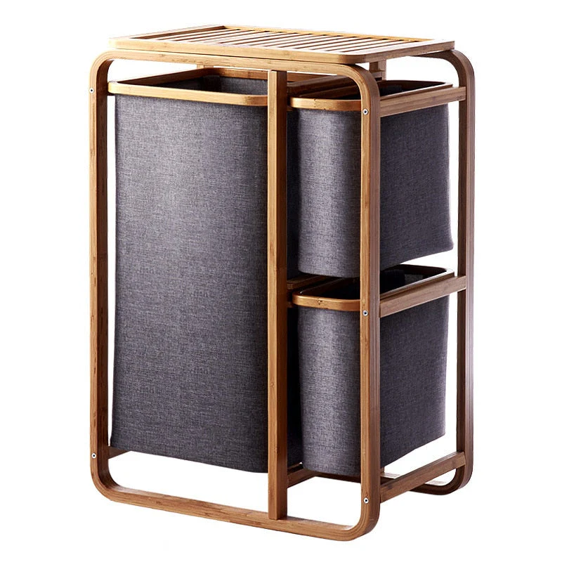 Elegant Bamboo Laundry Basket - Image 2