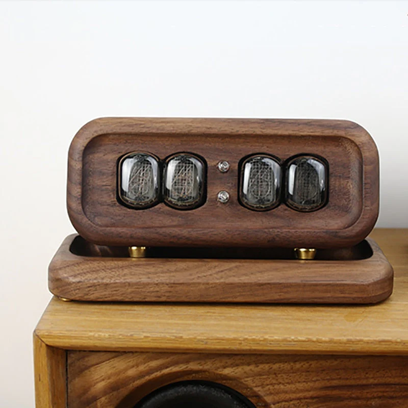 Elegant Black Walnut Digital Table Clock - Image 2