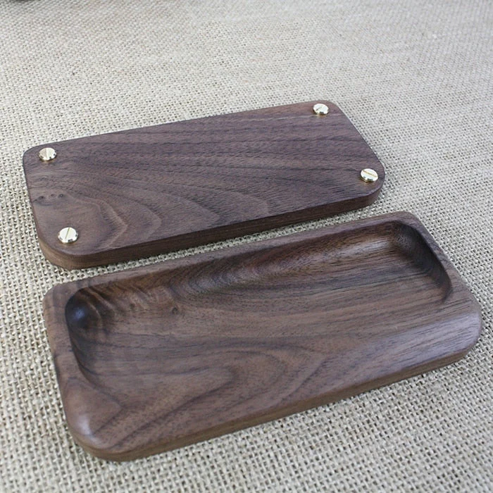 Elegant Black Walnut Digital Table Clock - Image 3